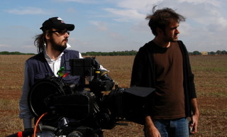 Andrea Lodovichetti sul set. Foto: Domenico Angelillo