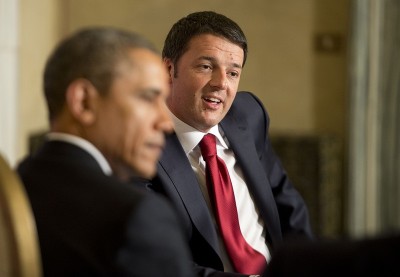 Matteo nella palude Il Presidente del Consiglio Matteo Renzi con il Presidente USA Barack Obama