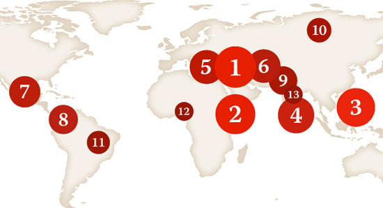 Libertà di stampa: morti silenziose e omicidi impuniti Global Impunity Map - By Elisabeth Witchel/CPJ Impunity Campaign Consultant