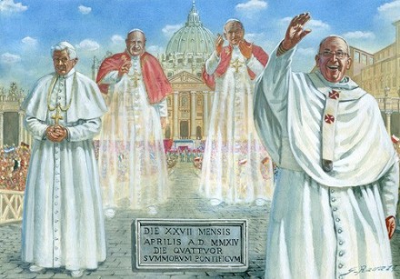 San Giovanni Paolo II e San Giovanni XXIII. La Chiesa cattolica rilancia