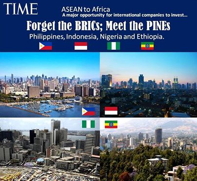 Dai BRICS ai PINE: Filippine, Indonesia, Nigeria ed Etiopia, i leoni afro-asiatici Un recente speciale del magazine Time dedicato ai PINE