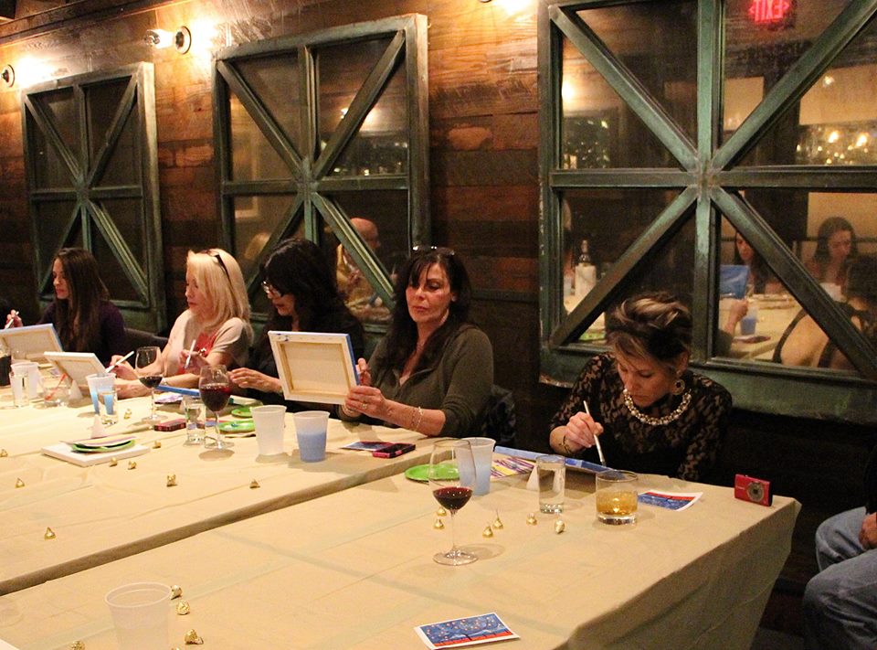 Drink and Paint at Spuntino, una delle iniziative organizzate regolarmente da New York Italians
