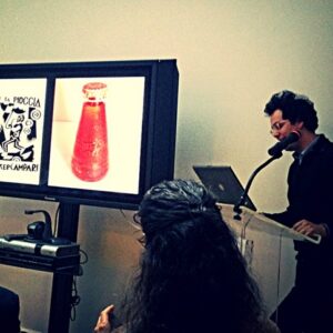 Aneddoti di modernismo italiano Raffaele Bedaria durante la presentazione all'ICE