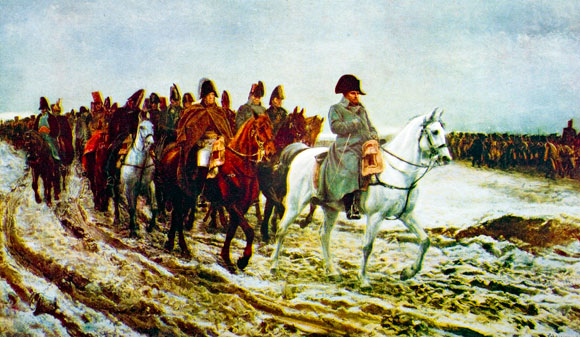 In difesa di Mosca Quadro raffigurante la ritirata di Napoleone dalla Russia