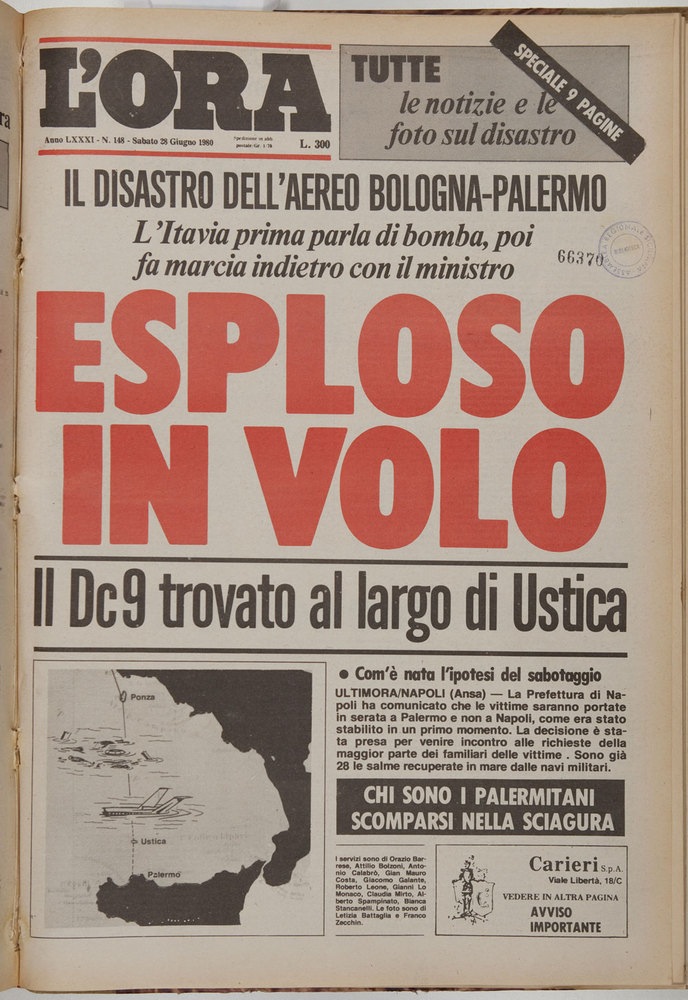 Prima pagina l'Ora