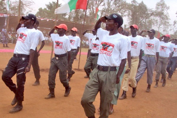 Without Freedom of Expression, Democracy Still Africa's Chimera Members of Burundi’s ruling party youth wing march at a rally in September 2012. Photo: IRIN/Desire Nimubona