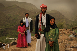 The UN on Child Brides. The Fight for Young Girls to Have their own Rights Eight-year old Tahani with her husband 27-year old husband Majed along withTahani’s former classmate Ghada, also 8, with her husband, Hajjah. Yemen,Summer 2010. Photo Credit: © Stephanie Sinclair/VII/Tooyoungtowed.org