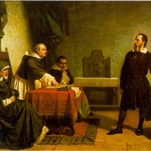"Galileo facing the Roman Inquisition" di Cristiano Banti. Con licenza Public domain tramite Wikimedia Commons