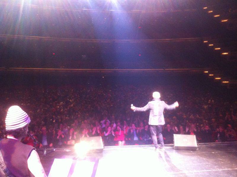 Amedeo Minghi in concerto a Montreal, lo scorso 5 ottobre.