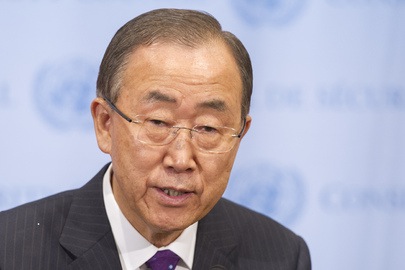 ONU: : Ban Ki-moon torna dal Medio Oriente ma il suo incubo resta Ebola Foto ONU/Mark Garten