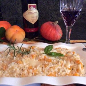 Risotto con la zucca, un piatto con i colori dell'autunno