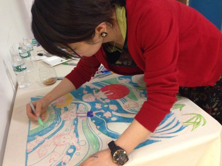 Una delle artiste coinvolte nell'evento organizzato al The Daily Meal.