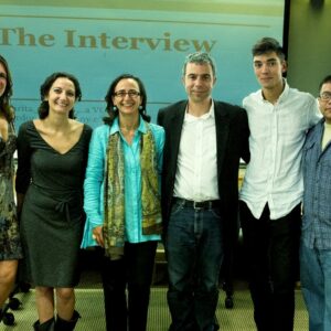 Why study Italian in 2014? “Business Italian Style,” a university project focusing on videojournalism, offers a possible answer Left to right: Enza Antenos-Conforti, Maurita Cardone, Teresa Fiore, Giuseppe Malpasso, Jarrett Strenner and Omar Portilla at the presentation of the project Business Italian Style at Montclair State University