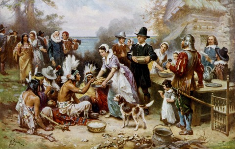The First Thanksgiving, Jean Leon Gerome Ferris.