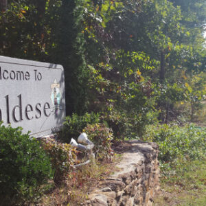 L'ingresso alla cittadina di Valdese, nel North Carolina