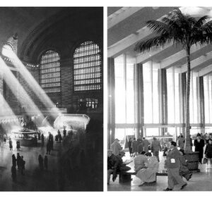 Termini's future, Grand Central's past Grand Central Station to the left, Termini Station to the right