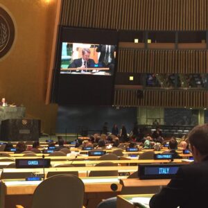 Un momento della seduta di martedì della 59ª Sessione della Commissione sulla Condizione della Donna all'ONU