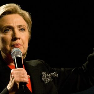 Hillary Clinton durante le primarie del 2008